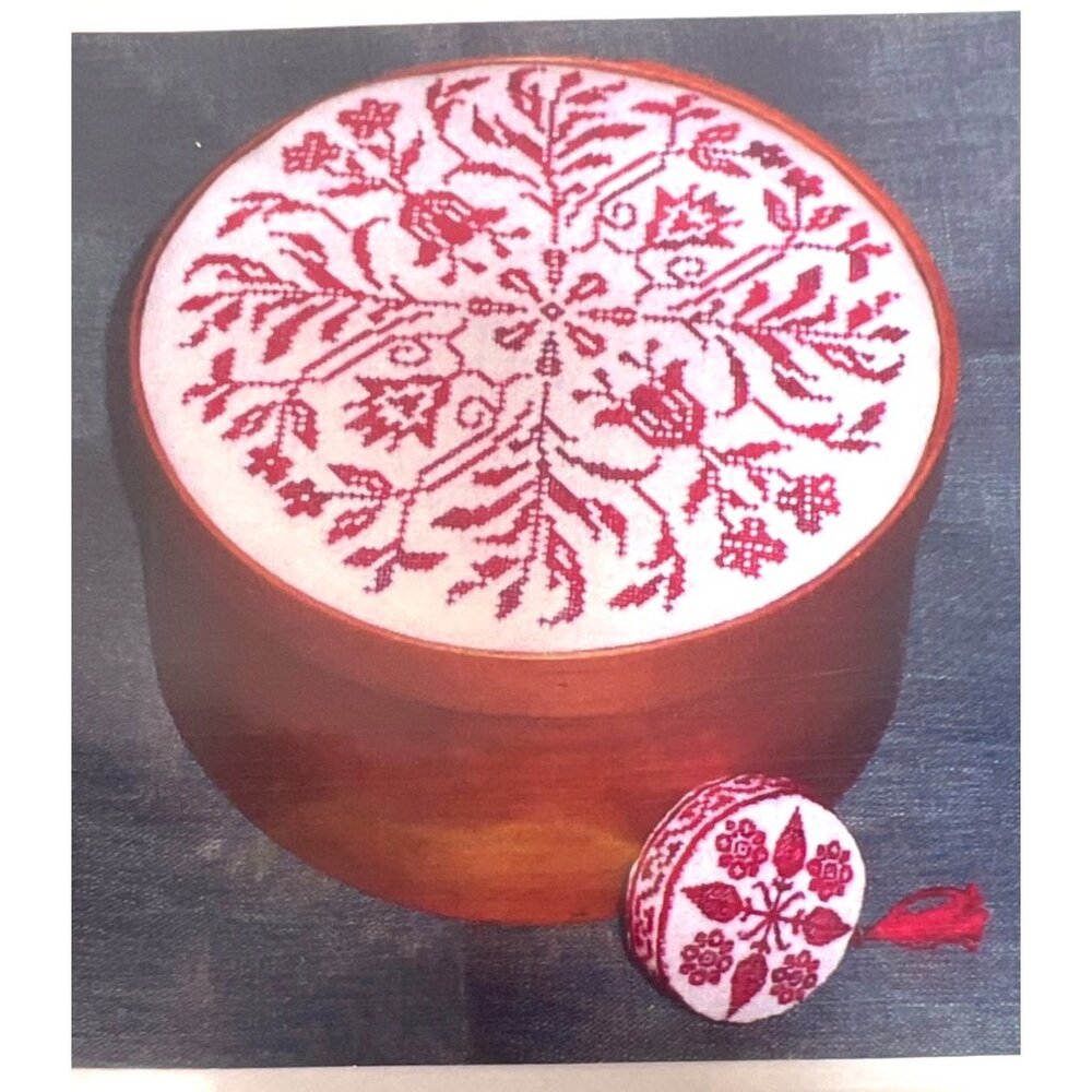 Colonial Coverlet Shaker Box & Tape Measure Pattern By Carolyn Standing Webb